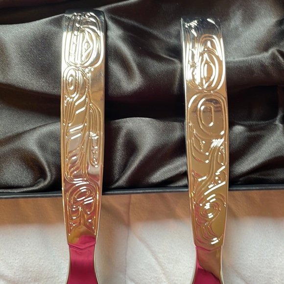 Native Essence Silver Plated Serving Set - Picture 2 of 3